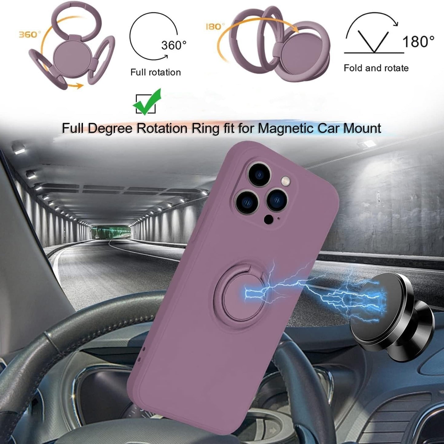 Ringhalter-Handyhülle aus Flüssigsilikon für iPhone 15 PRO / 15 PRO MAX / 15 Plus / 15 Ultra / 15 / 14 PRO / 14 PRO MAX / 14 Plus / 13 PRO / 13 PRO MAX / 12 / 11 / SE 2020