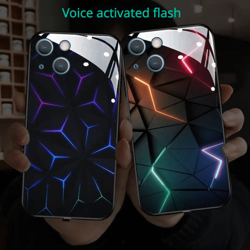 Leuchtendes Glas-Handygehäuse für die iPhone 15-11 Serie