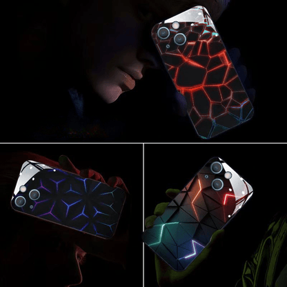 Leuchtendes Glas-Handygehäuse für die iPhone 15-11 Serie