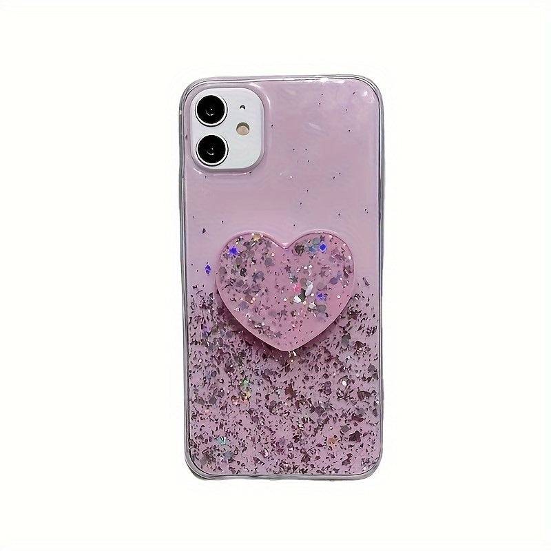 Liebe Herz Form Halter Casual Luxus Weiche Rosa Handytasche Für Iphone 15 14 Pro Max 15 14 Pro