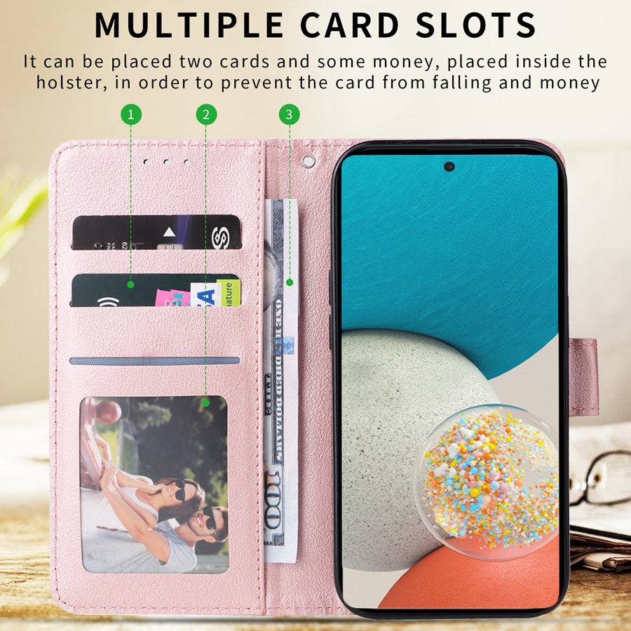 Magnetisches Wallet mit Kartensteckplatz für Samsung Galaxy S-Serie.