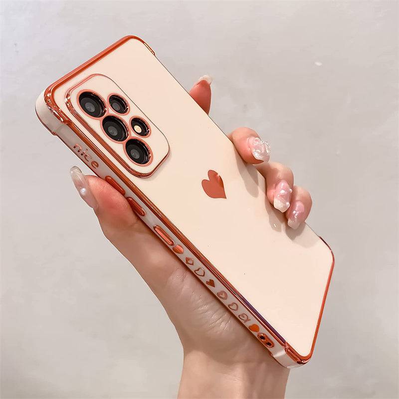 Multicolor Pink Schutzhülle für Samsung Galaxy A53 5G - Luxus-Plattierung, stoßfest, voller Kameraprotektion.