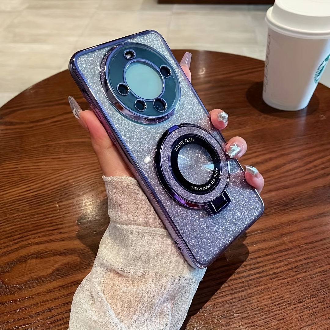 Samsung Handyhülle mit Halterung und Blitzpulver - Schutz vor Herunterfallen.