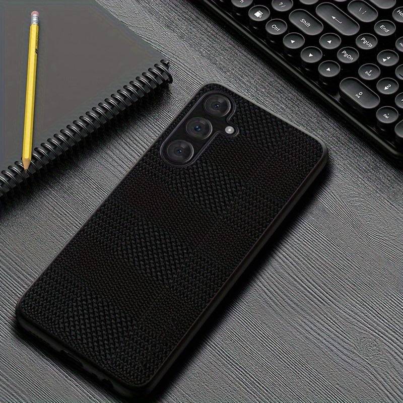 Schlanker Dünner Samsung Galaxy S24 Ultra Plus Schutzhülle - mit Schachbrettmuster