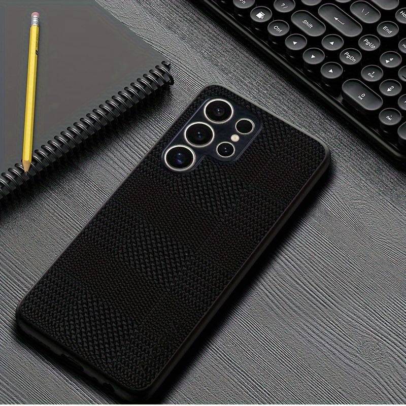 Schlanker Dünner Samsung Galaxy S24 Ultra Plus Schutzhülle - mit Schachbrettmuster