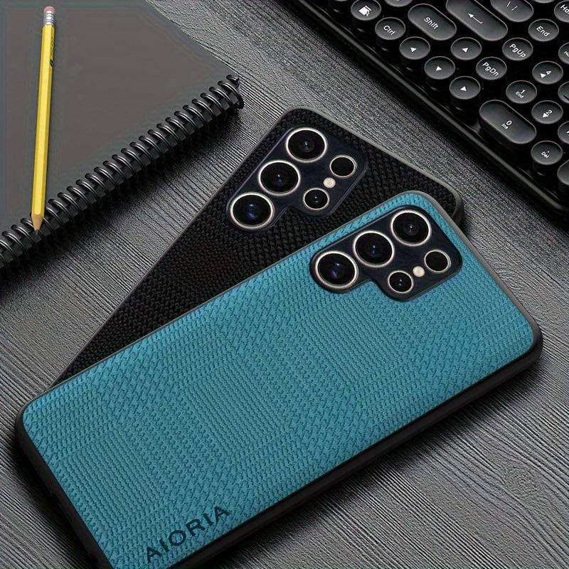 Schlanker Dünner Samsung Galaxy S24 Ultra Plus Schutzhülle - mit Schachbrettmuster