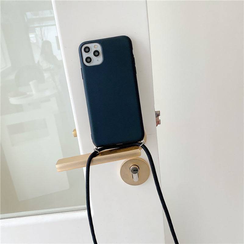 Silikon Handyhülle mit Crossbody-Lanyard für iPhone 14-11 Pro Max.