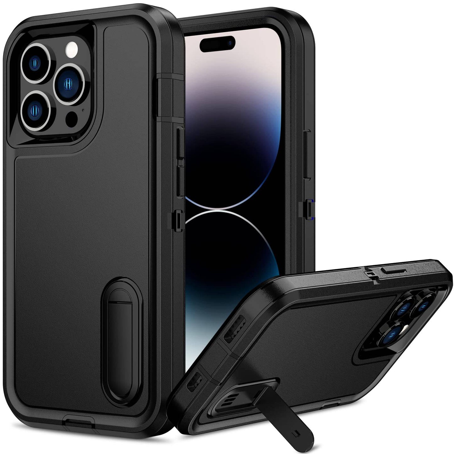 Premium Schutzhülle für iPhone 15 Pro Max und iPhone 14 Pro Max - Robust, magnetisch, mit Kickstand und Autohalterung.