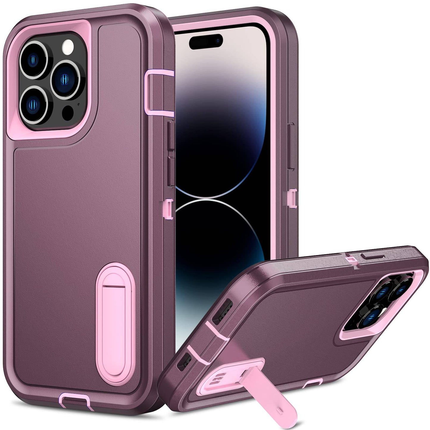 Premium Schutzhülle für iPhone 15 Pro Max und iPhone 14 Pro Max - Robust, magnetisch, mit Kickstand und Autohalterung.