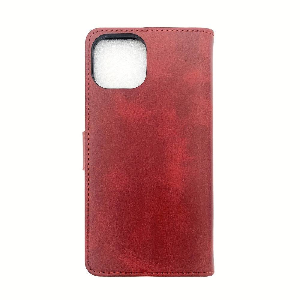 Vintage Flip Wallet Handyhülle - Kartenfächer - IPhone Kompatibel