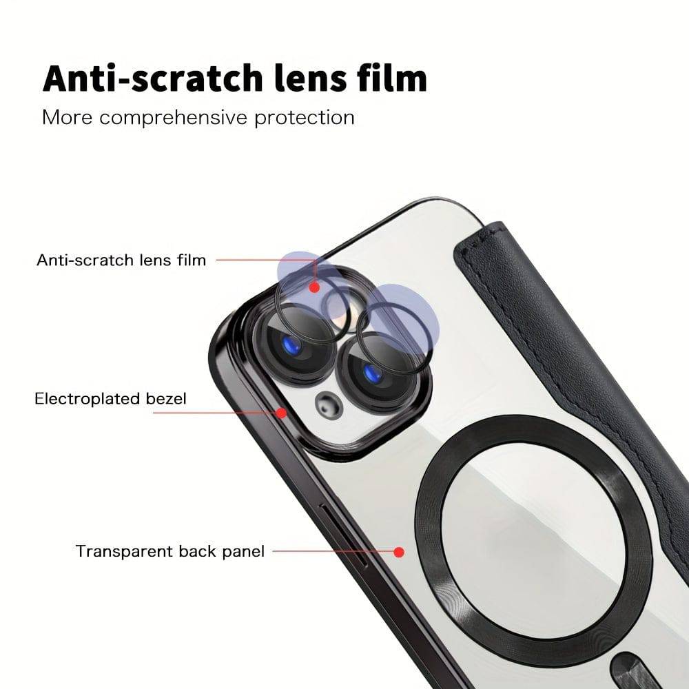 Business-Kleidungsstil Flipcover für iPhone 15-11 Pro - stilvoll und schützend!