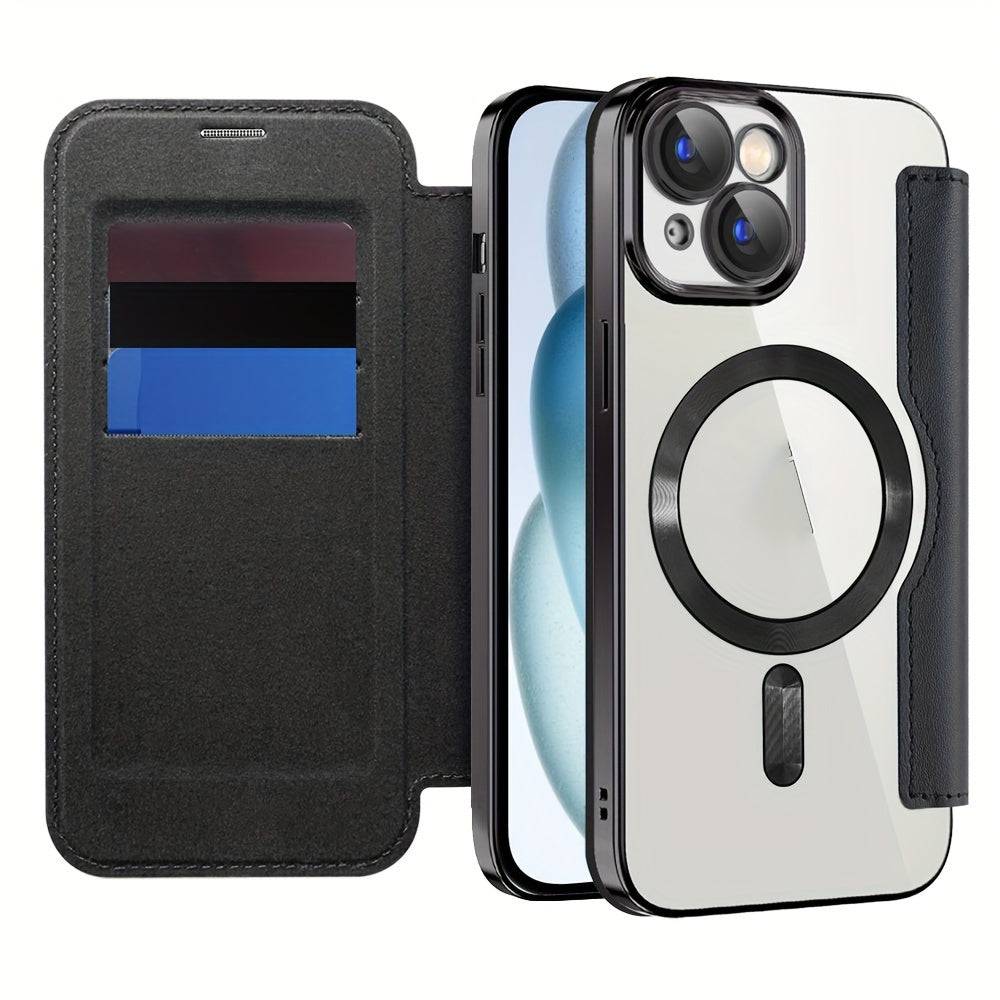 Business-Kleidungsstil Flipcover für iPhone 15-11 Pro - stilvoll und schützend!
