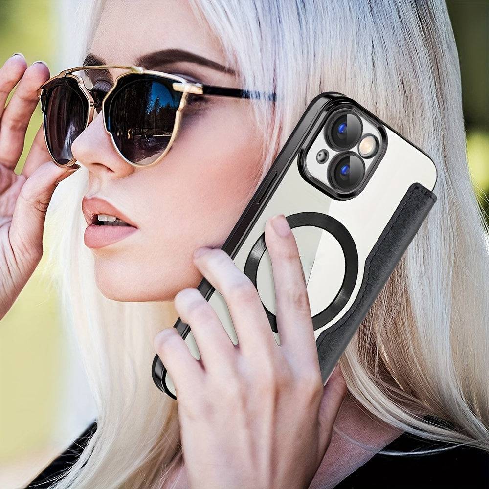 Business-Kleidungsstil Flipcover für iPhone 15-11 Pro - stilvoll und schützend!