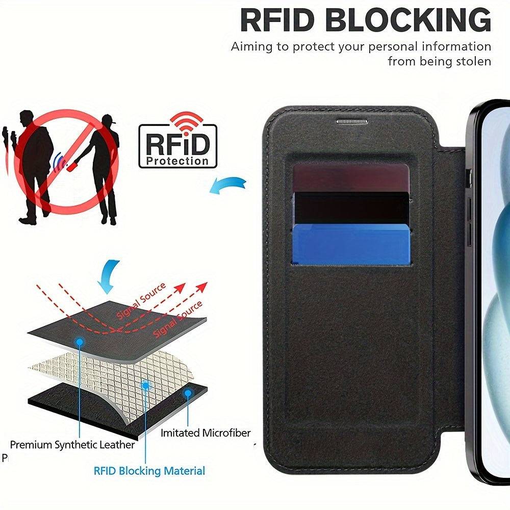 Business-Kleidungsstil Flipcover für iPhone 15-11 Pro - stilvoll und schützend!