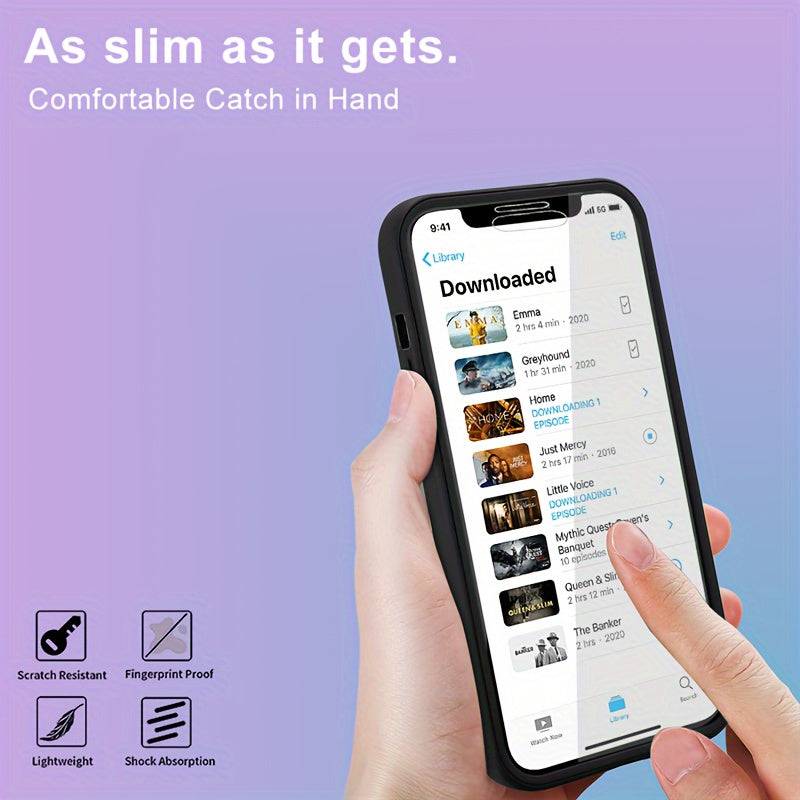 iPhone 15 Pro HD Case - Mit integriertem Film, 360° Anti-Fall-Schutz und Hartplastik-Design