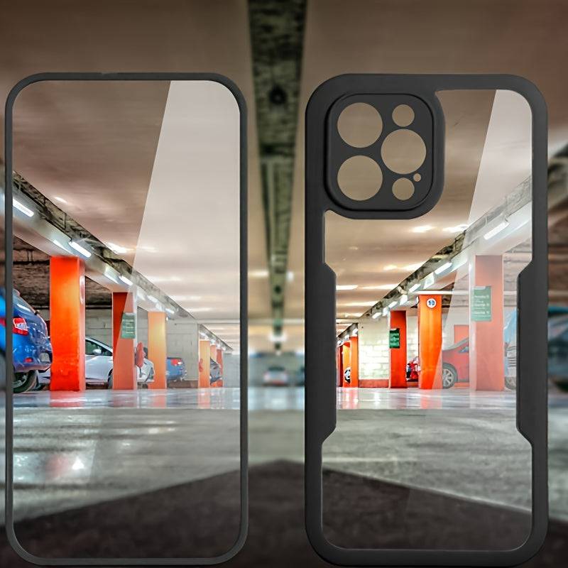 iPhone 15 Pro HD Case - Mit integriertem Film, 360° Anti-Fall-Schutz und Hartplastik-Design