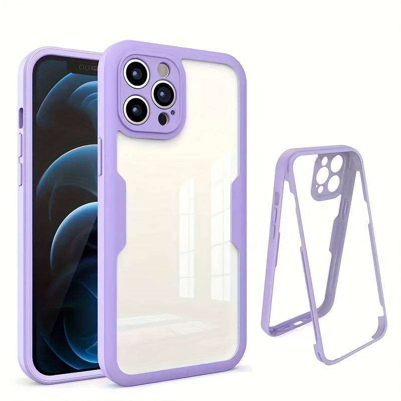 iPhone 15 Pro HD Case - Mit integriertem Film, 360° Anti-Fall-Schutz und Hartplastik-Design