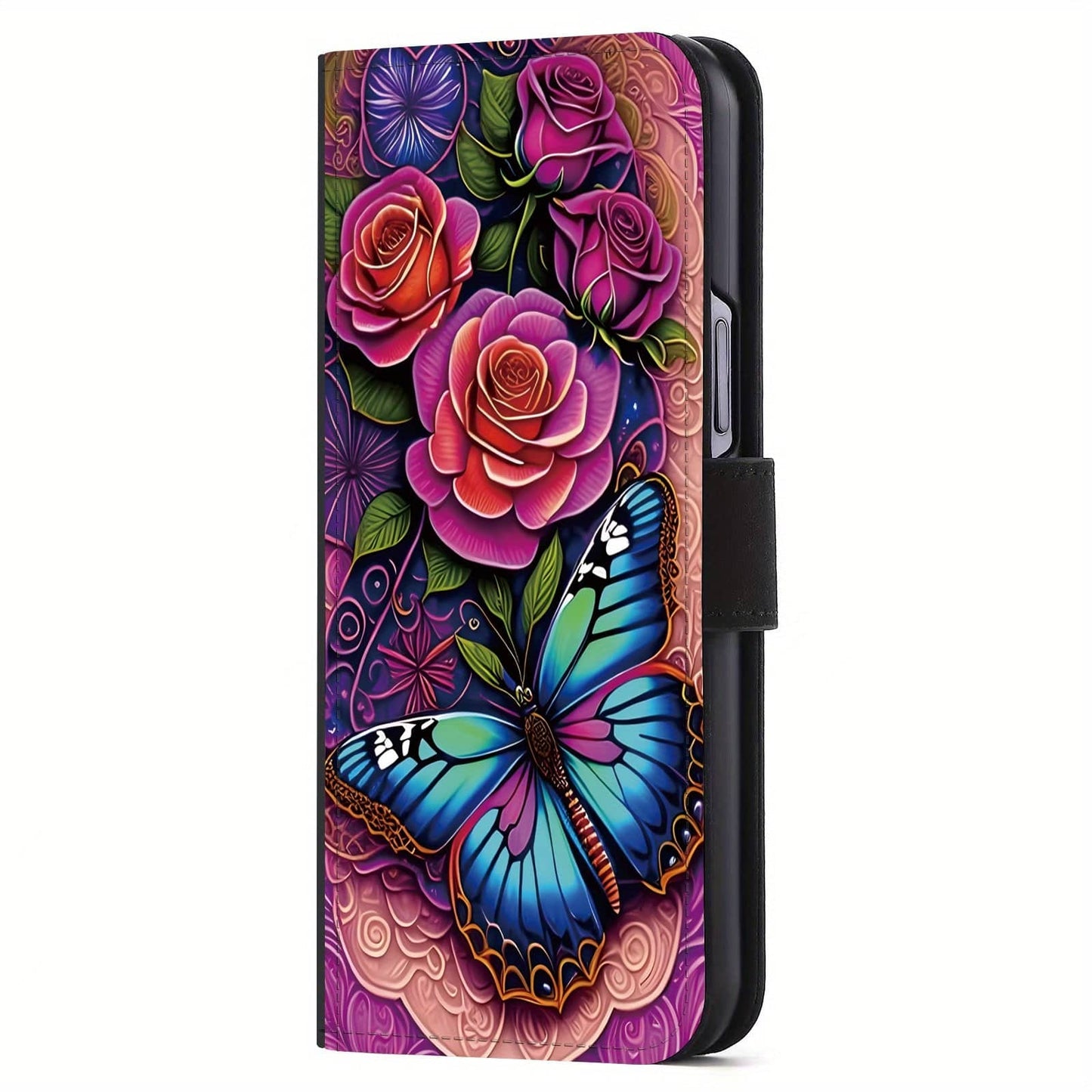 Multifunktionale iPhone-Hülle aus PU-Kunstleder - Stilvoller Schutz mit Kartensteckplatz