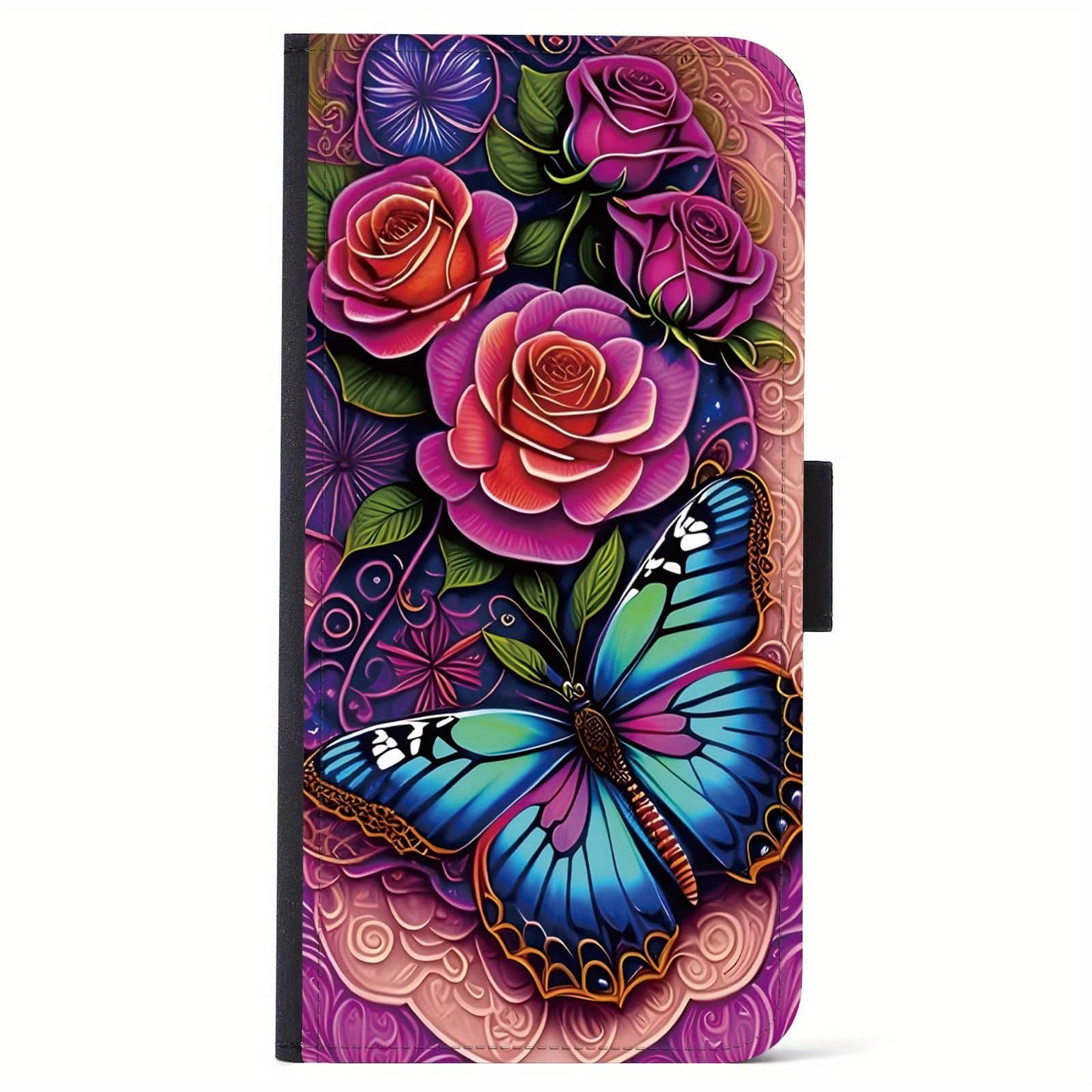 Multifunktionale iPhone-Hülle aus PU-Kunstleder - Stilvoller Schutz mit Kartensteckplatz