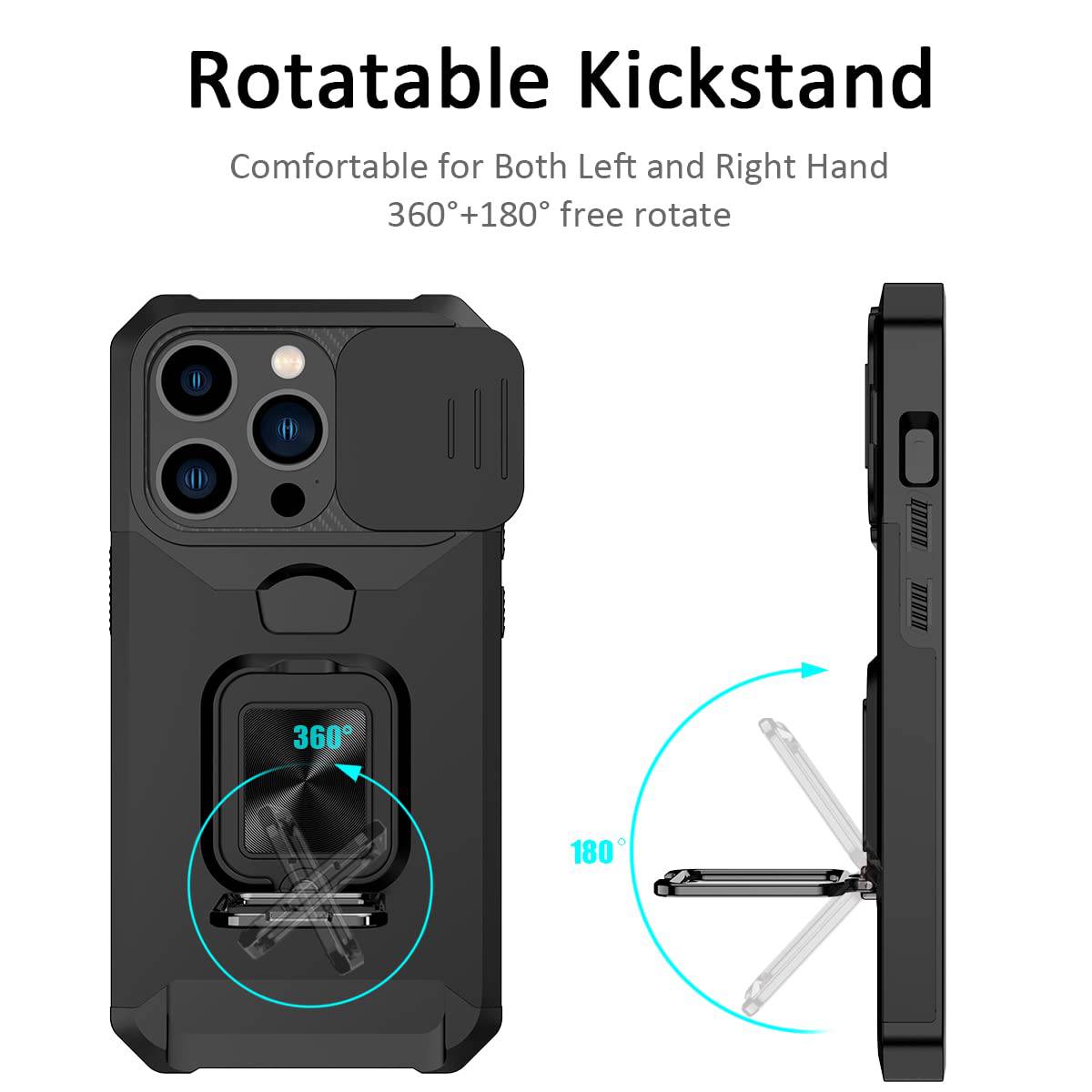 Schutzhülle mit Ringständer für iPhone 15 Pro Max