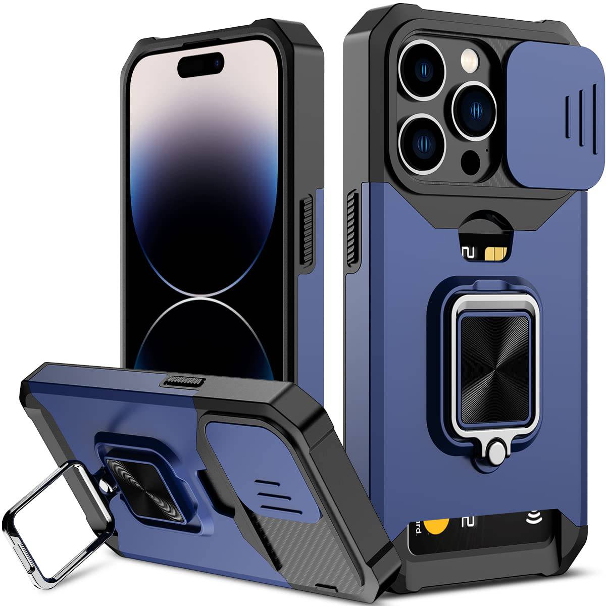 Schutzhülle mit Ringständer für iPhone 15 Pro Max