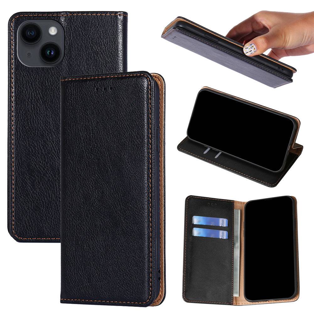 "Magnetische Flip-Telefonhülle mit Kartensteckplätzen für alle iPhone-Modelle"