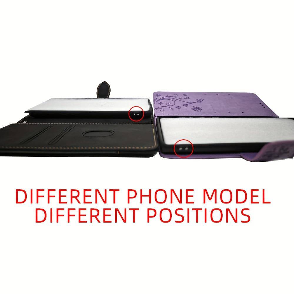 "Magnetische Flip-Telefonhülle mit Kartensteckplätzen für alle iPhone-Modelle"