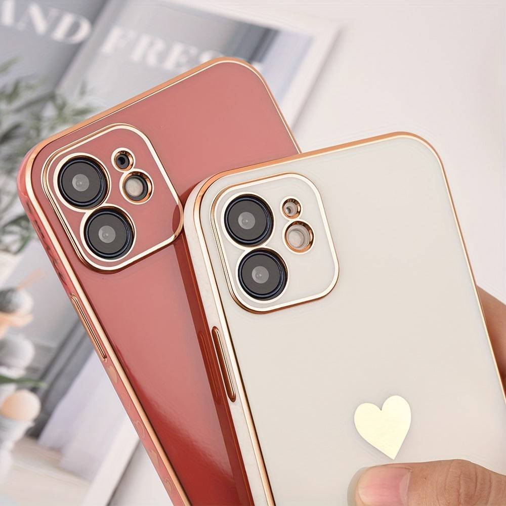 Solide Beschichtung - Objektivschutz - Handyhülle - iPhone 12-14 - Pro Max - SE - Soft Cover