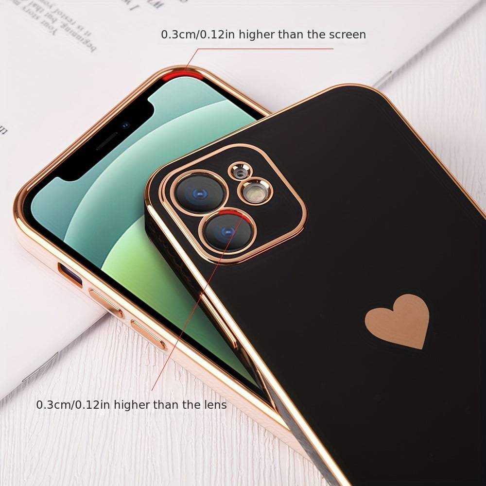 Solide Beschichtung - Objektivschutz - Handyhülle - iPhone 12-14 - Pro Max - SE - Soft Cover