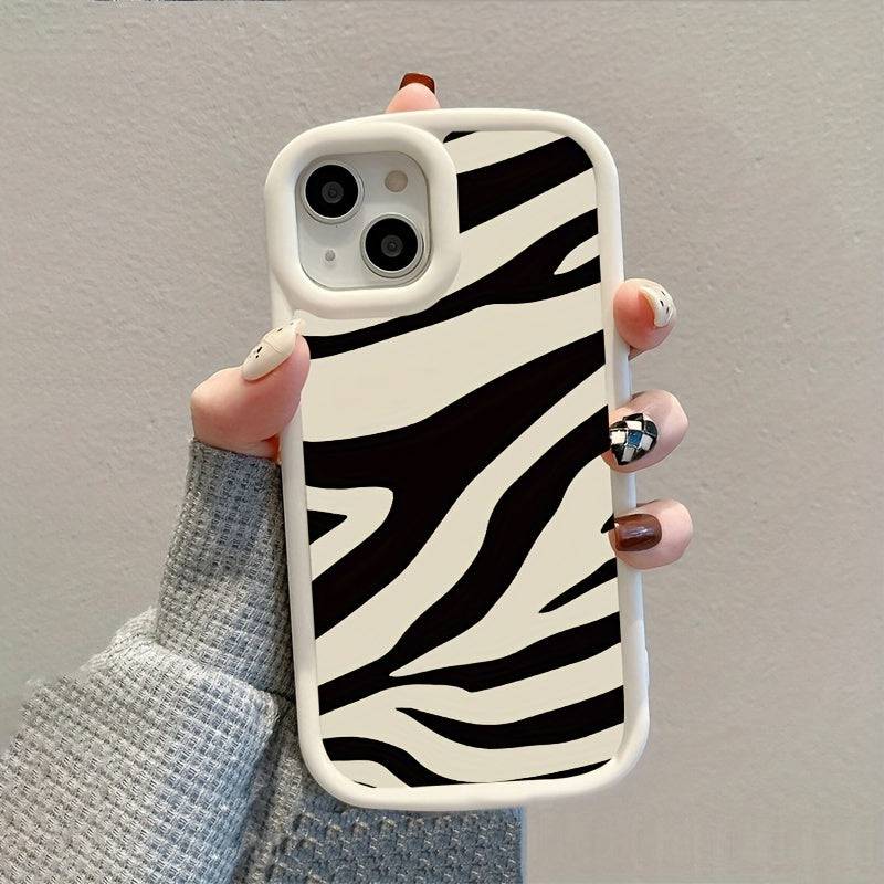 "Grafische Zebra-Muster Handyhülle: Perfektes Geschenk für dich selbst oder deine Liebsten!"