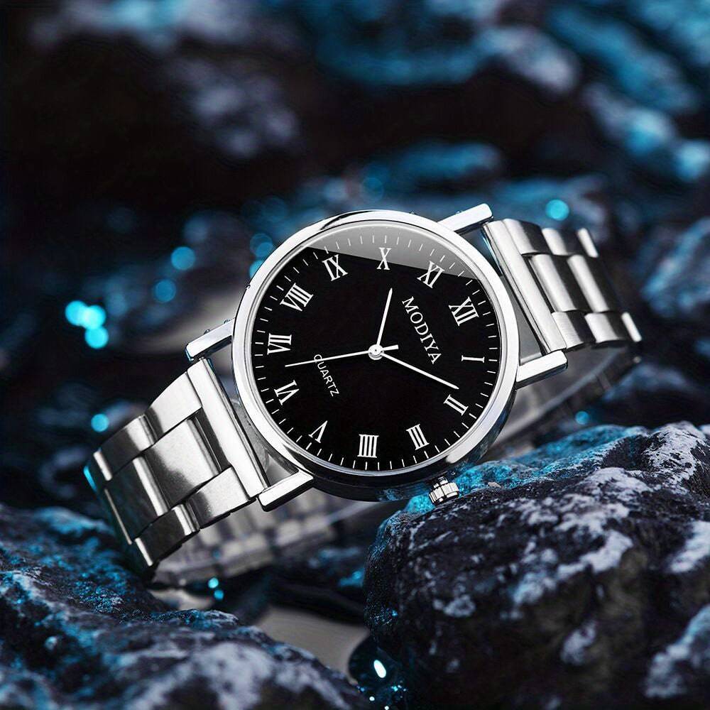 Herren Armbanduhr - Elegante Römische Ziffern, Outdoor-Sportlich & Lässig