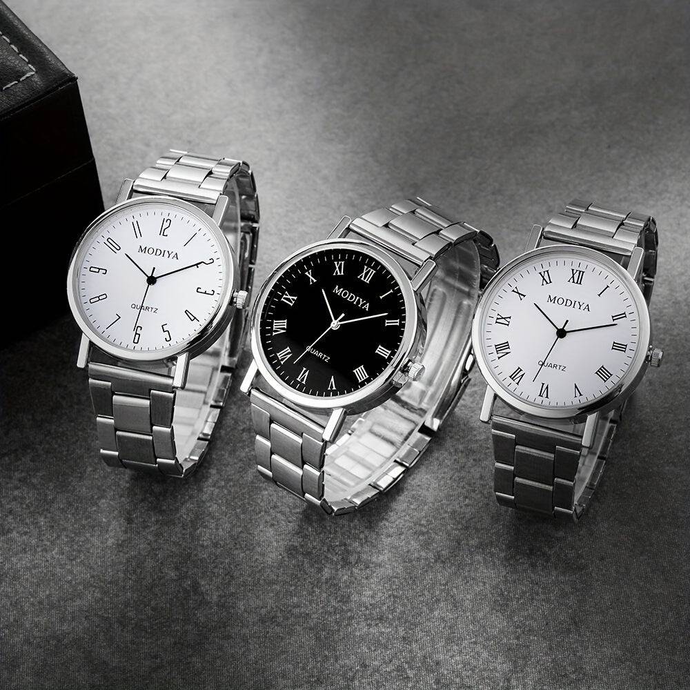 Herren Armbanduhr - Elegante Römische Ziffern, Outdoor-Sportlich & Lässig