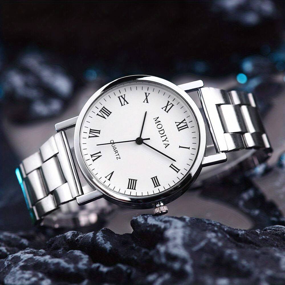 Herren Armbanduhr - Elegante Römische Ziffern, Outdoor-Sportlich & Lässig