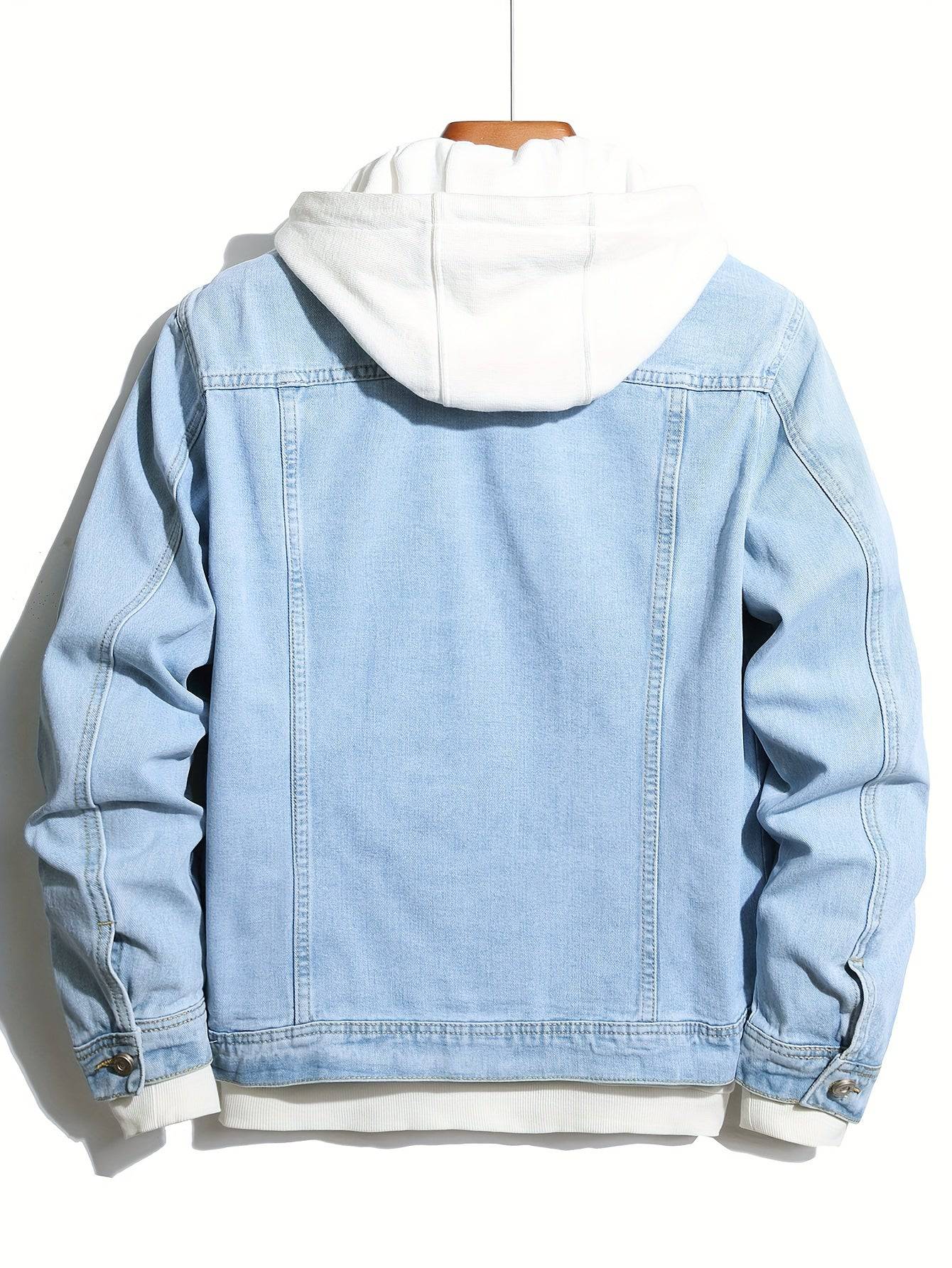 "Stilvolle Herren Jeansjacke - Locker geschnitten, mit Stickerei"