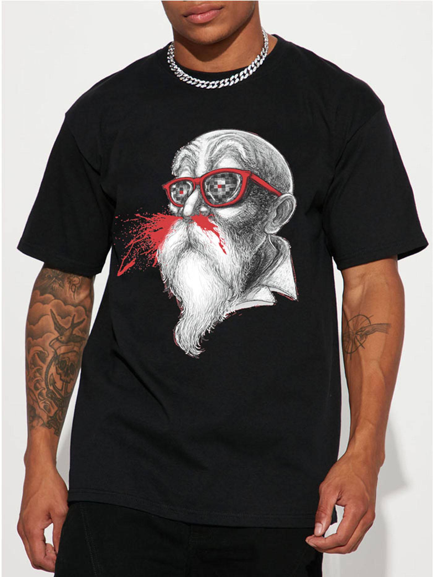 T-Shirts mit Dragonball Druck für Herren (Herr der Schildkröten)
