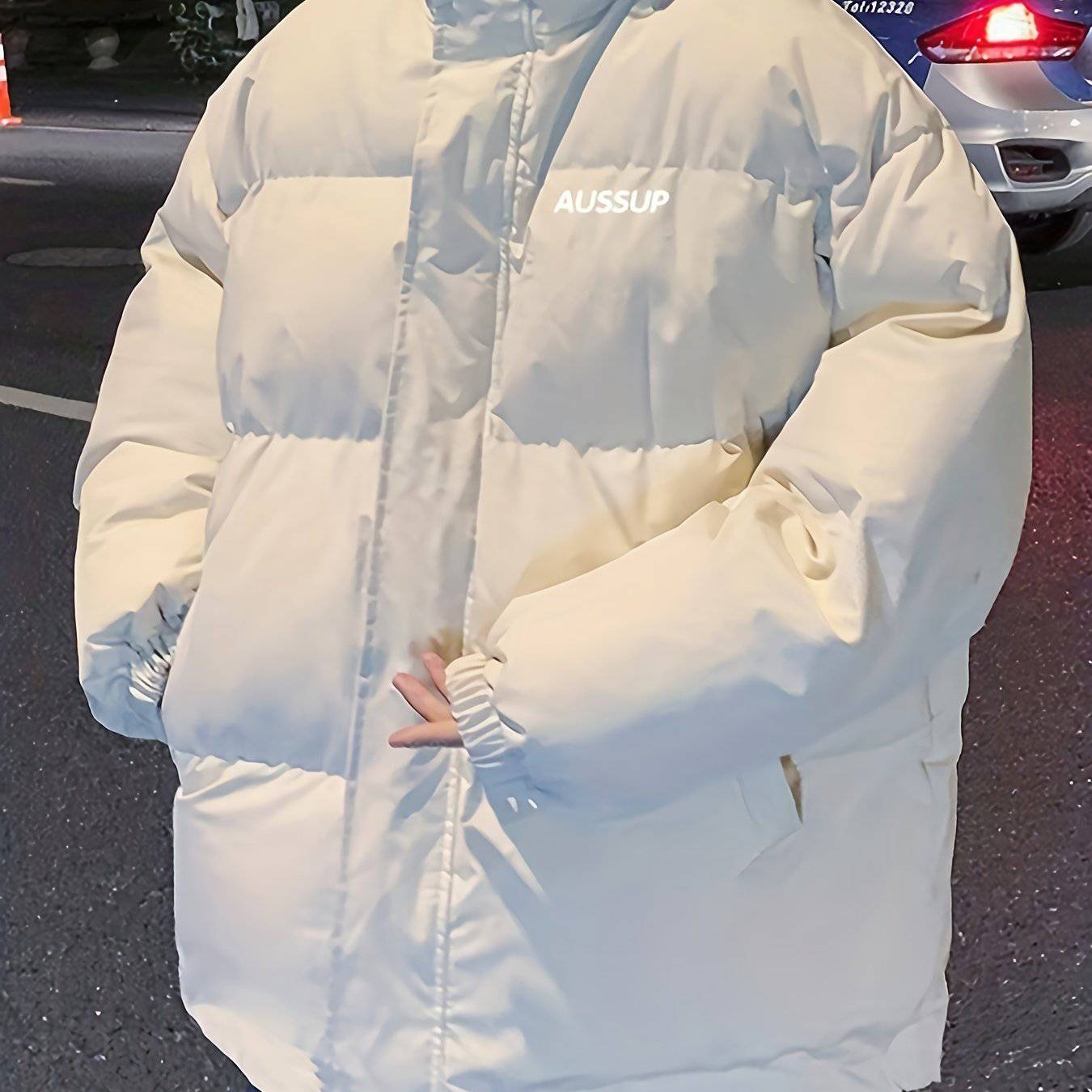 "Ultimative Herren Winterjacke für Outdoor-Abenteuer - warm, dick, lässig mit Kapuze"