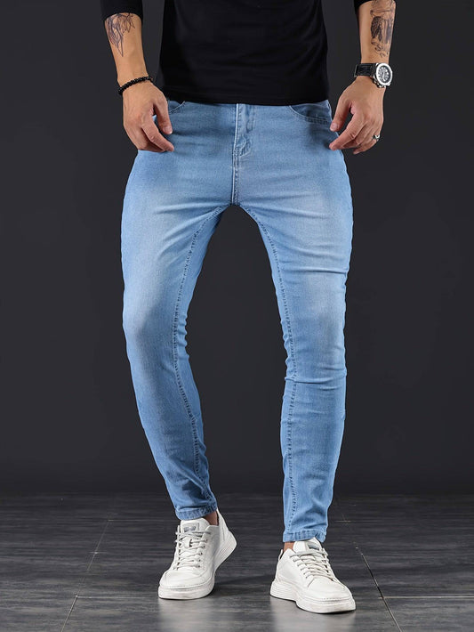 Moderne Herren-Skinny-Jeans mit flexibler Passform und Streetstyle