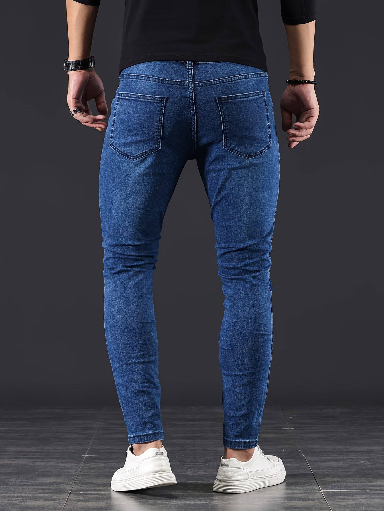 Moderne Herren-Skinny-Jeans mit flexibler Passform und Streetstyle
