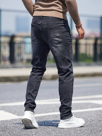 Herren Skinny Jeans - lässiger Street-Style in zerrissenem Stretch-Denim