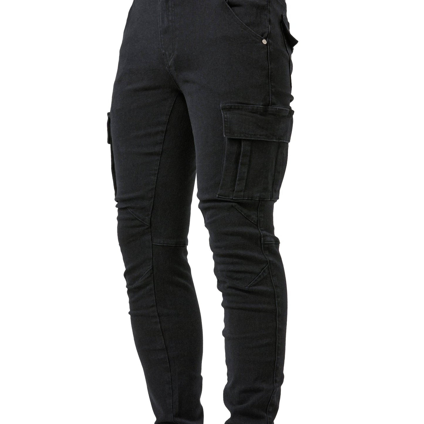 Slim-Fit-Cargo-Jeans mit hohem Stretchanteil für Herren. Lässiger Street-Style für Frühling und Sommer!