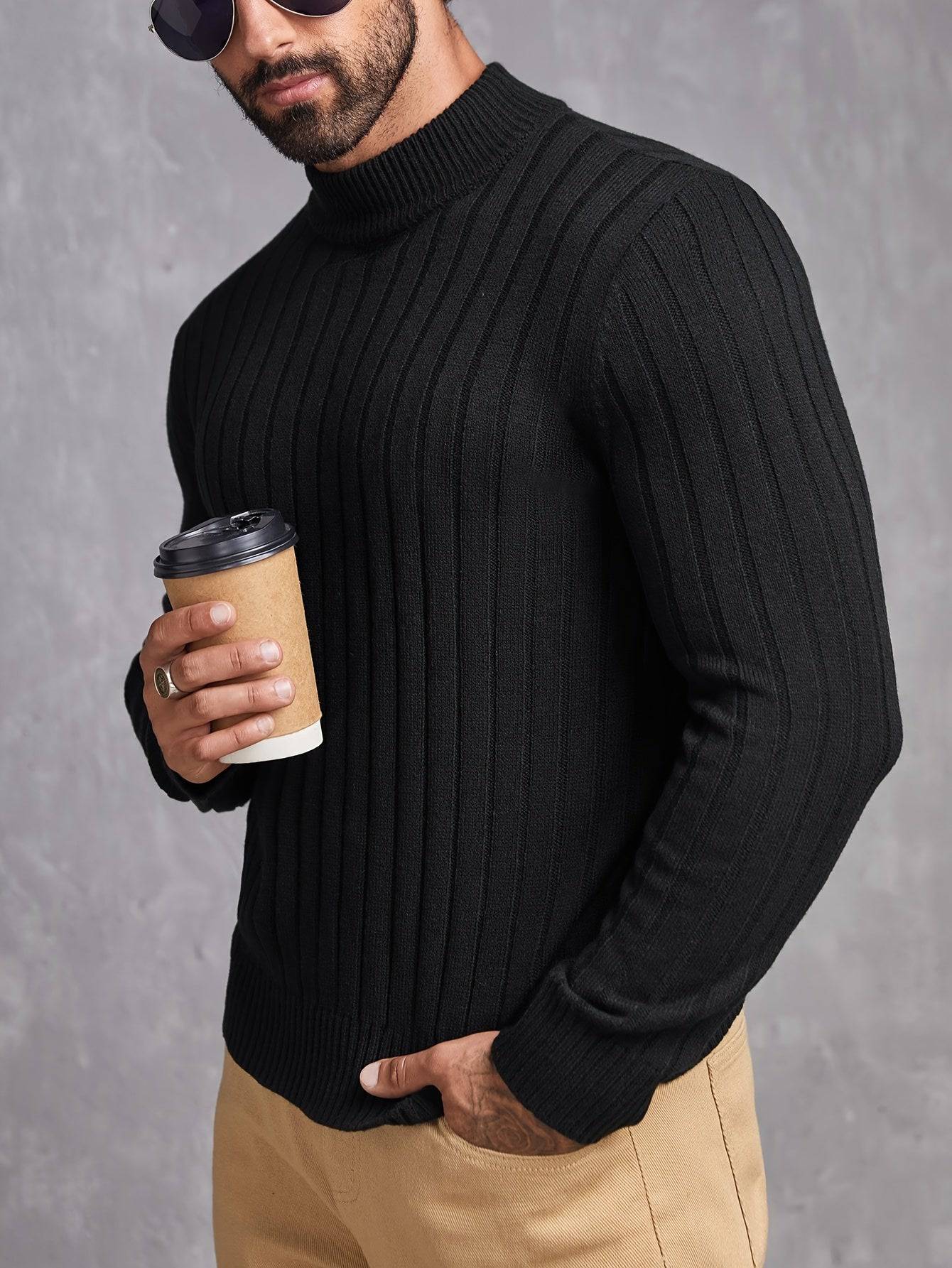 Wärmender Herrenpullover für Herbst und Winter.