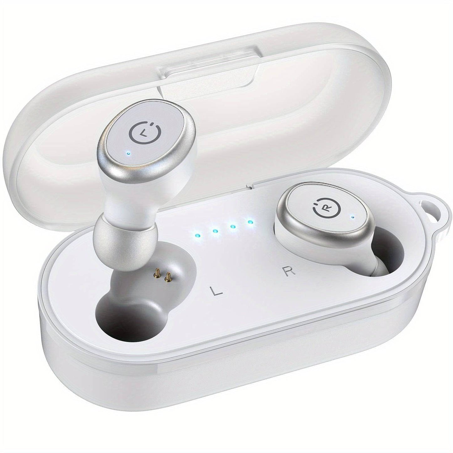 TOZO Wireless 5.3 - Wasserdichte Stereo-Kopfhörer mit Ladecase für Sport - PremiumSound, tiefer Bass - Mit Mikrofon