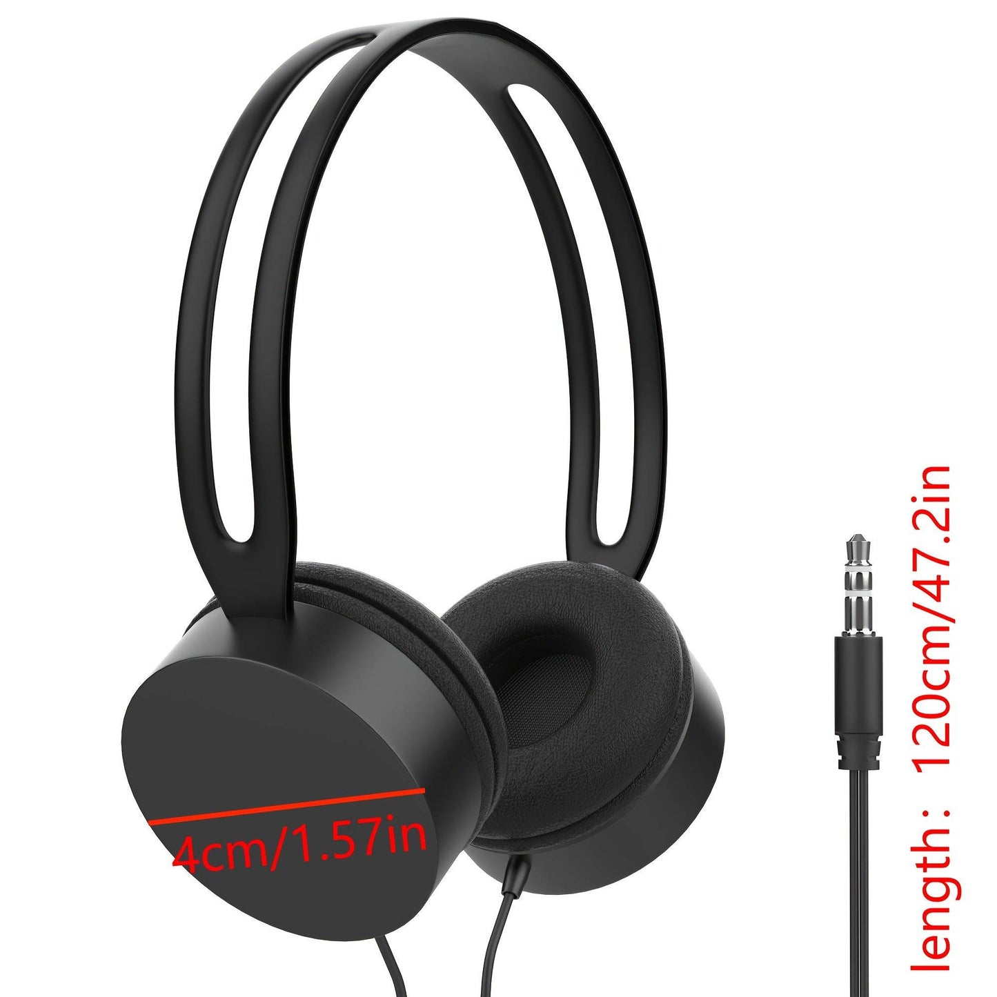 1pc Mobiles Musik- und Gaming-Headset ohne Mikrofon (3,5mm)