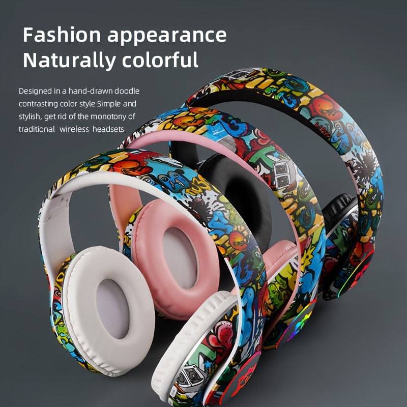 Cool And Fashionable,Wireless Headset Headset E-sports Gaming Headset Für Computer Phone Tablet Lange Akkulaufzeit Holiday Gifts Genießen Sie Musik & Freisprech-Anrufe Auf Dem Telefon