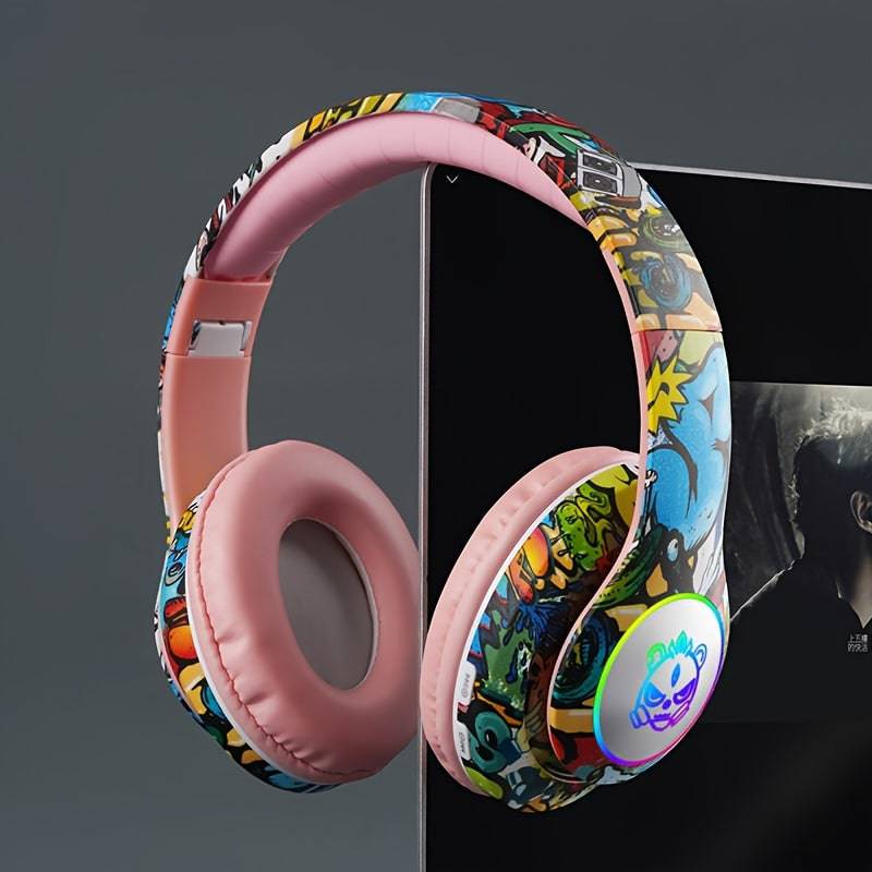 Cool And Fashionable,Wireless Headset Headset E-sports Gaming Headset Für Computer Phone Tablet Lange Akkulaufzeit Holiday Gifts Genießen Sie Musik & Freisprech-Anrufe Auf Dem Telefon