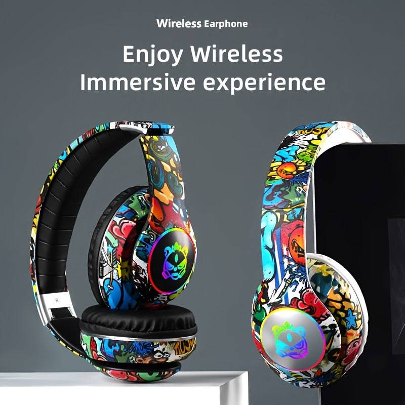 Cool And Fashionable,Wireless Headset Headset E-sports Gaming Headset Für Computer Phone Tablet Lange Akkulaufzeit Holiday Gifts Genießen Sie Musik & Freisprech-Anrufe Auf Dem Telefon