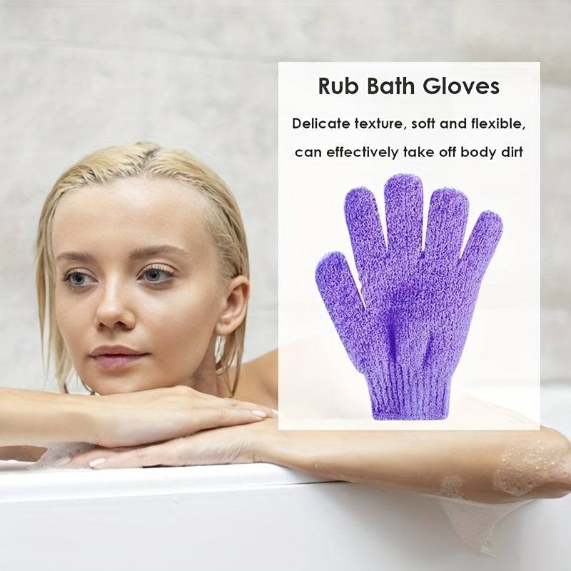 Effektiver Hautschutz und Peeling für Männer und Frauen mit Badhandschuhen