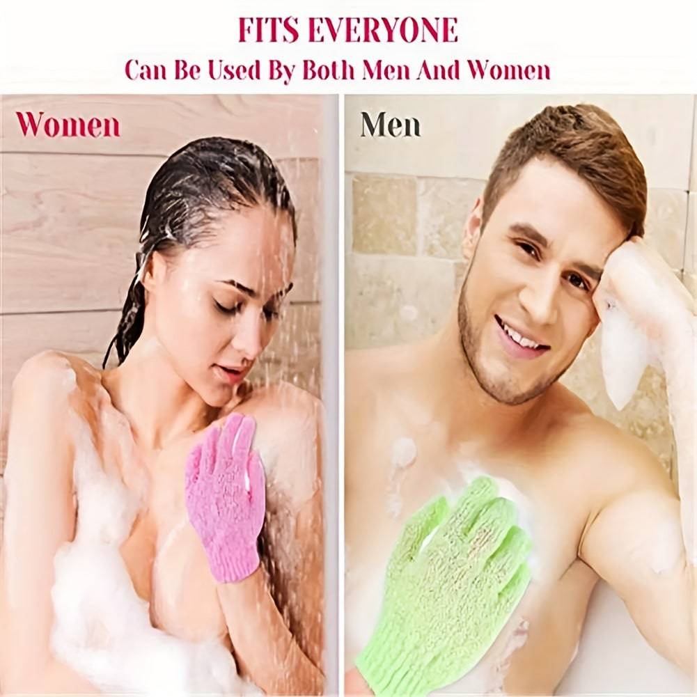 Effektiver Hautschutz und Peeling für Männer und Frauen mit Badhandschuhen