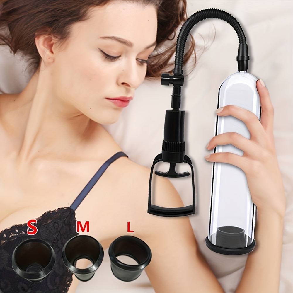 "Männliche Penis-Pumpe für penisvergrößernde Masturbation, Vakuum-Technologie - Erwachsenenspielzeug"