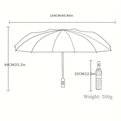 Luxus UV-Schutz Regenschirm - 24 Ribs, automatisch, faltbar.